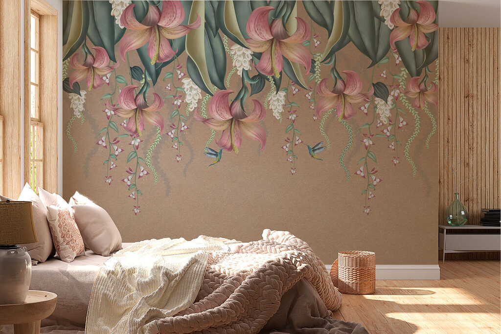Hanging flowers and leaves — interior 2