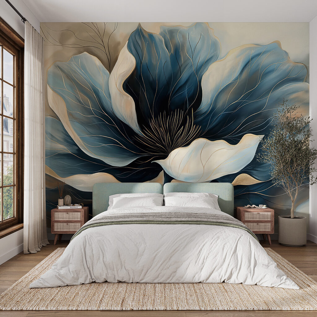 Deep blue flower — interior 2