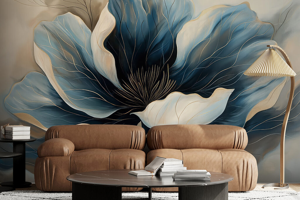 Deep blue flower — interior 4