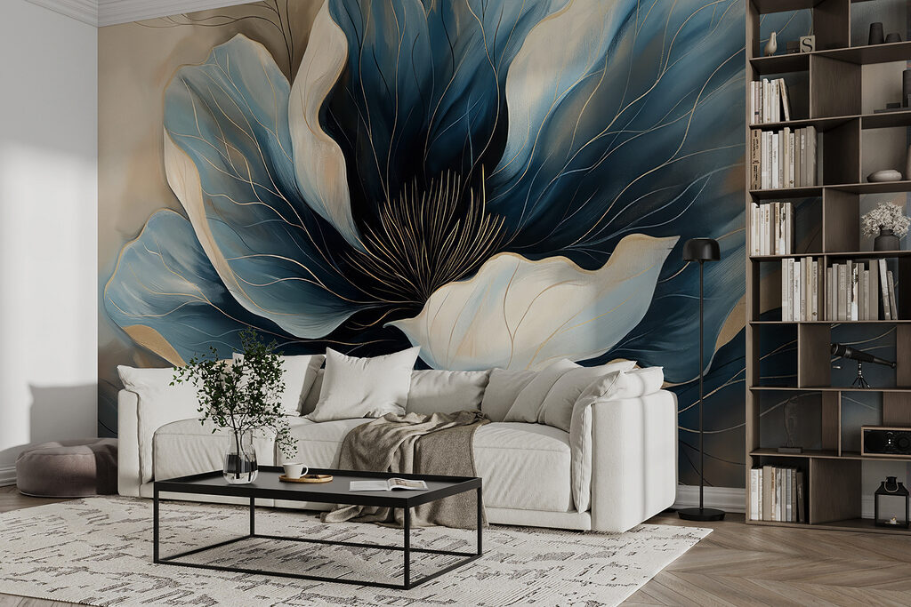 Deep blue flower — interior 5