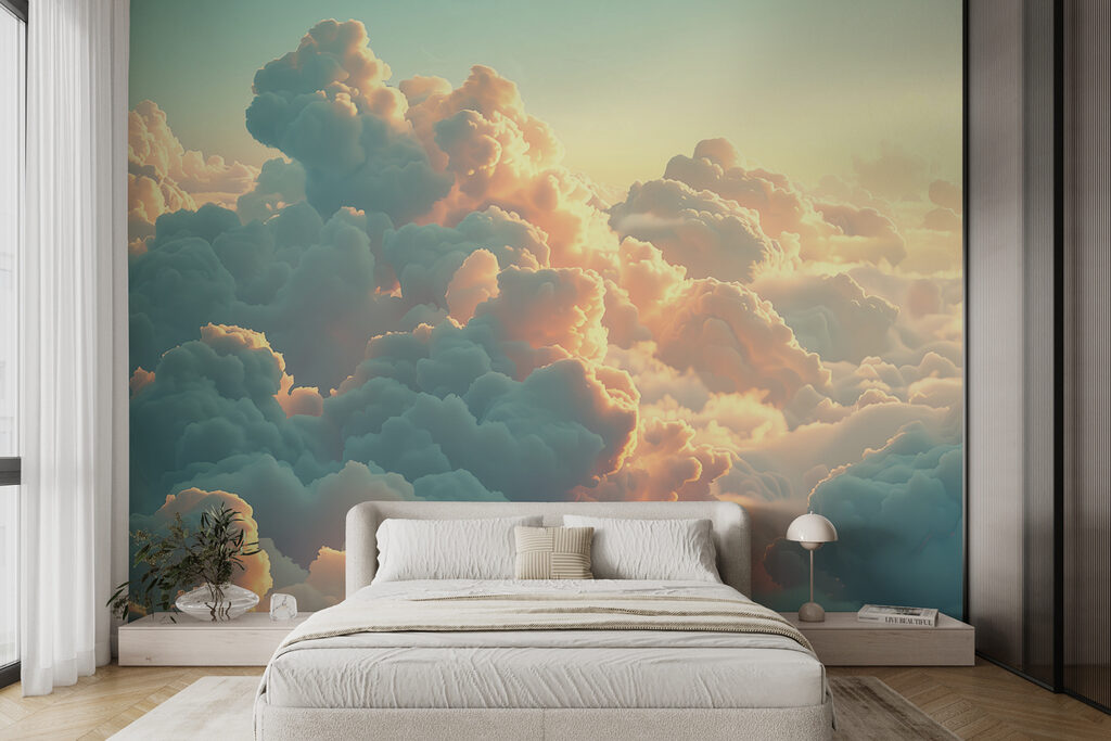 Turquoise clouds at dusk — interior 1