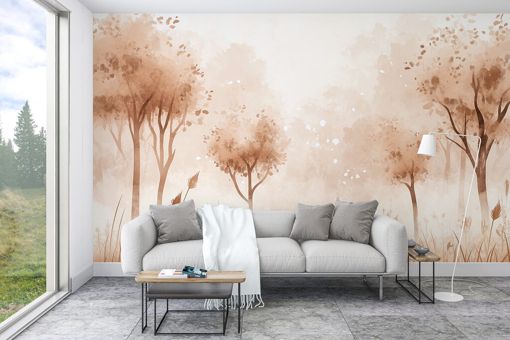 Slender trees among grasses — interior 3