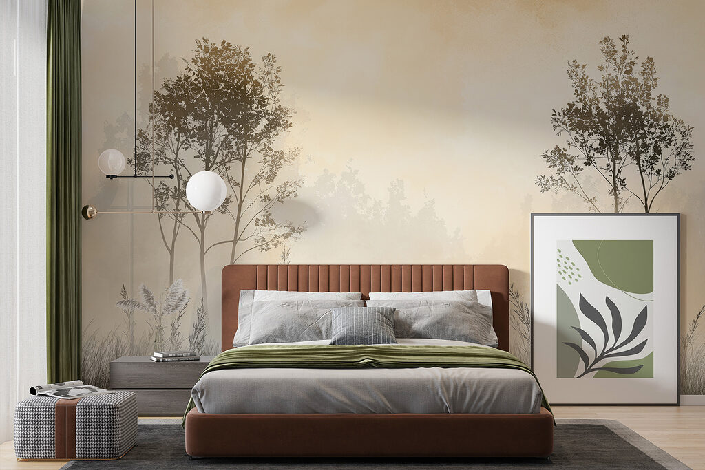 Two trees above grasses — interior 1
