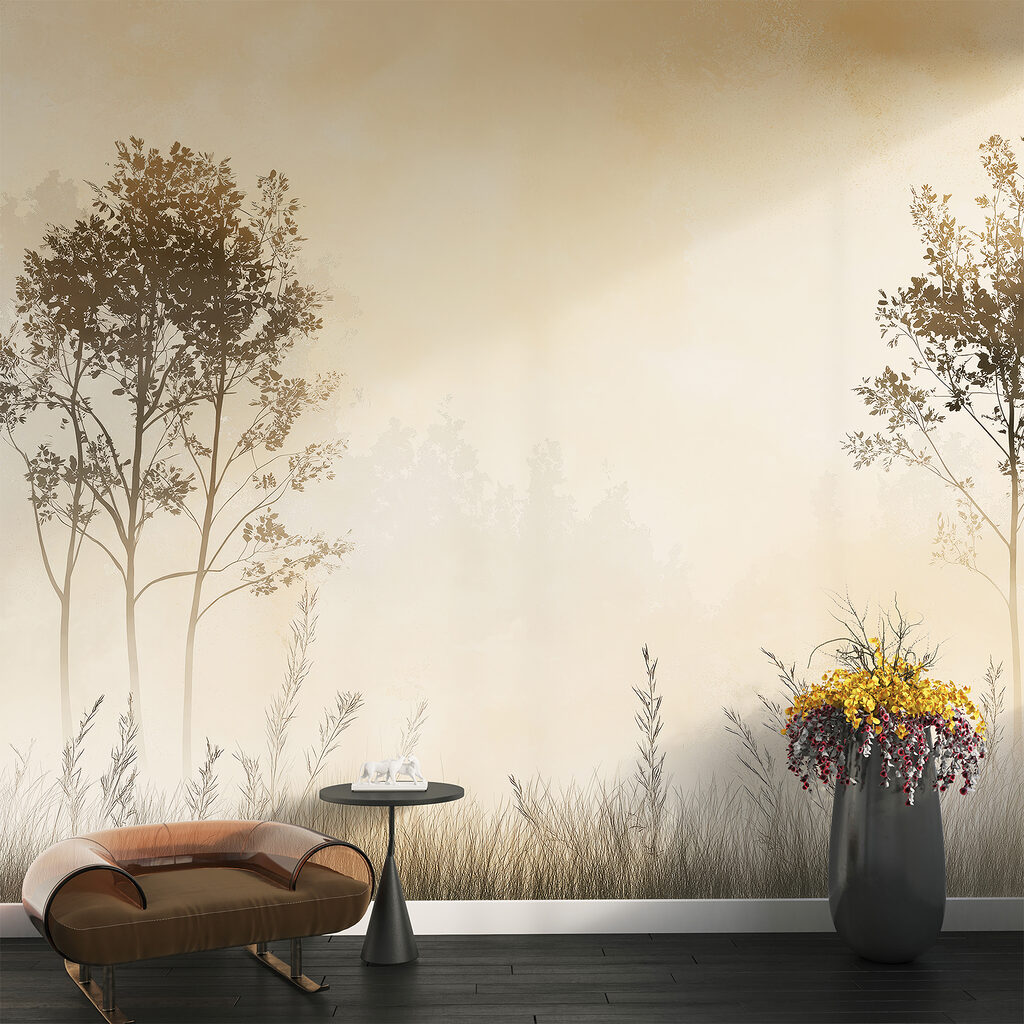 Two trees above grasses — interior 2
