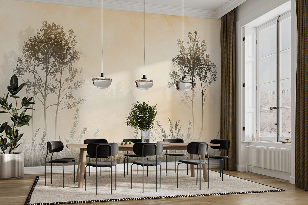 Two trees above grasses — interior 3