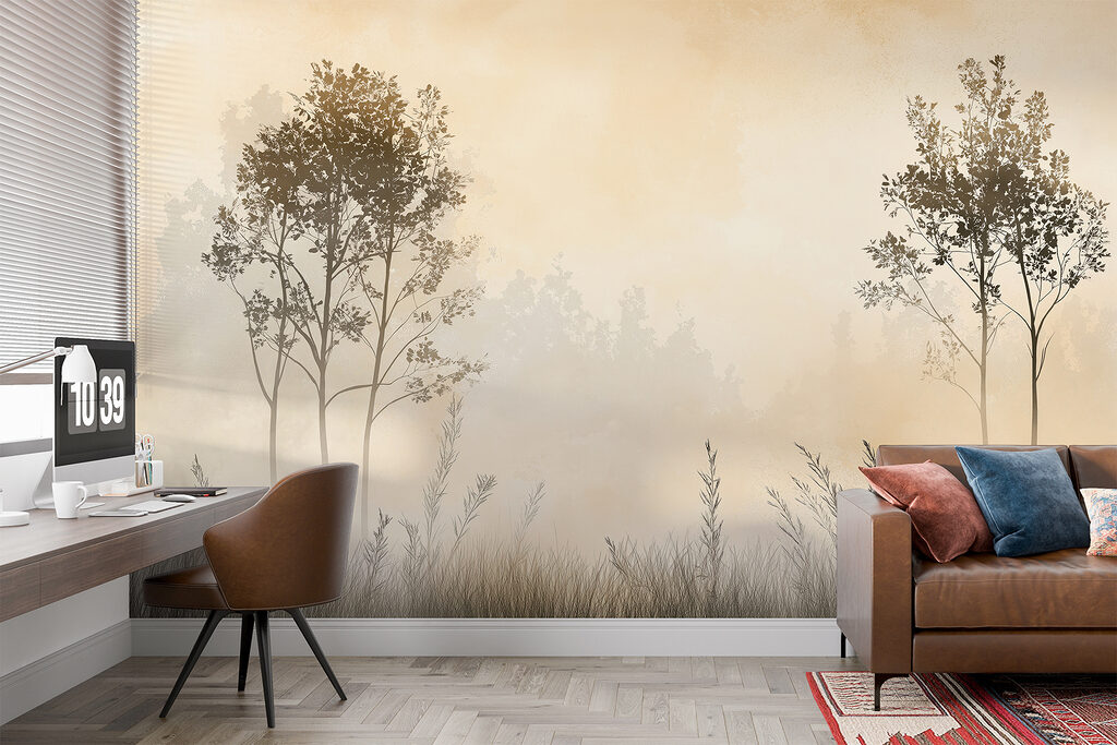 Two trees above grasses — interior 4