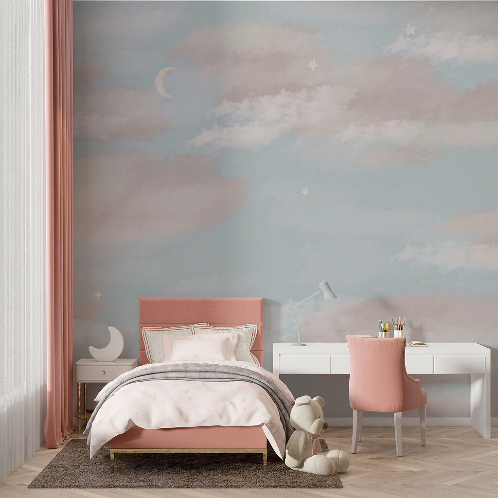 Pastel clouds in bands — interior 1