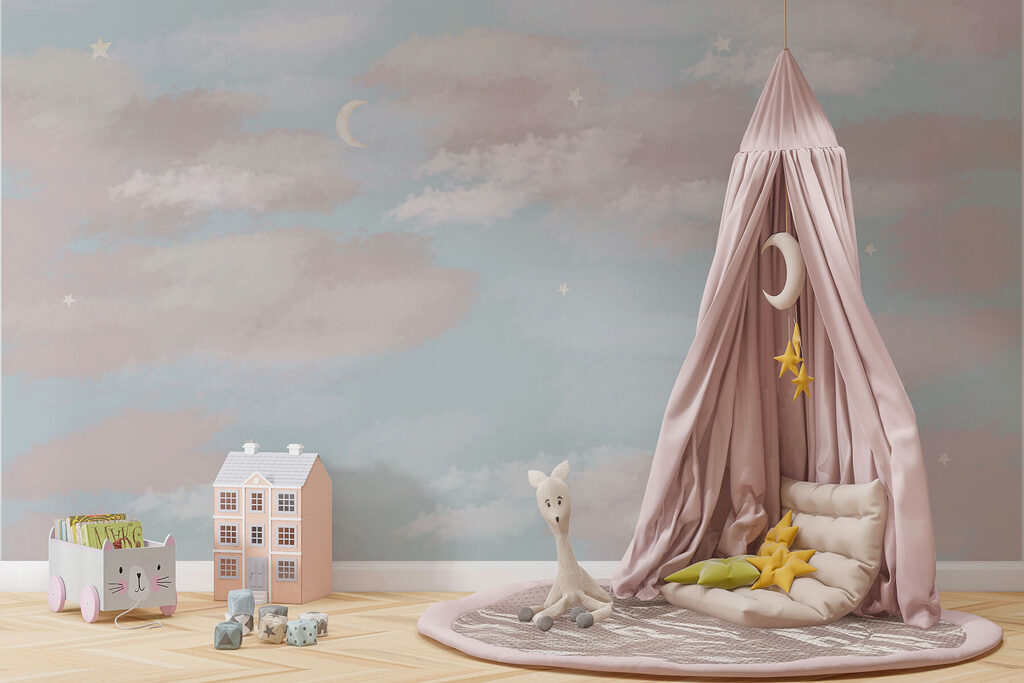 Pastel clouds in bands — interior 4