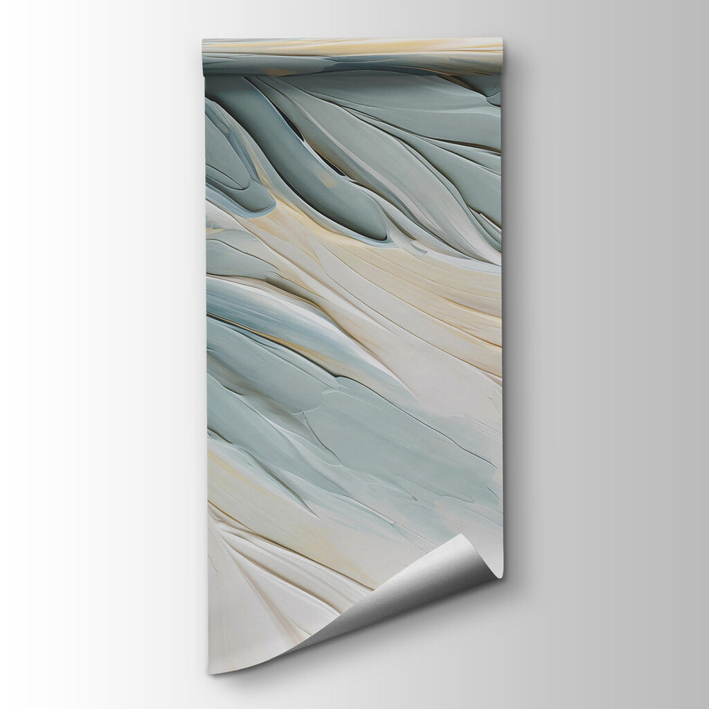 Blue wavy ridges — product view