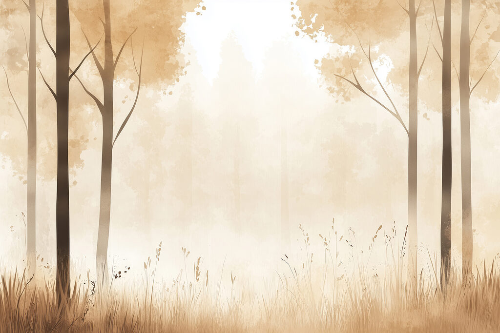 Light between tree rows — full design