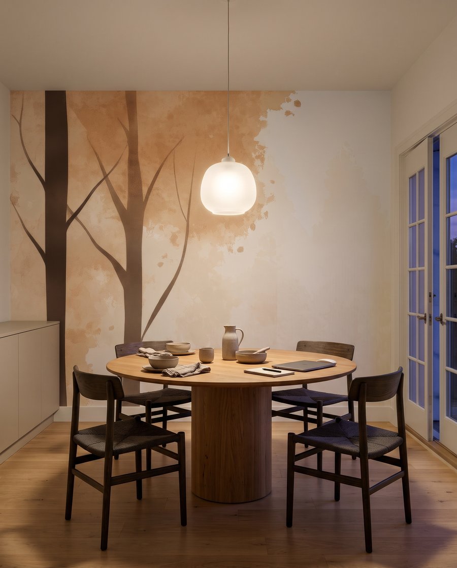 Light between tree rows — interior 4