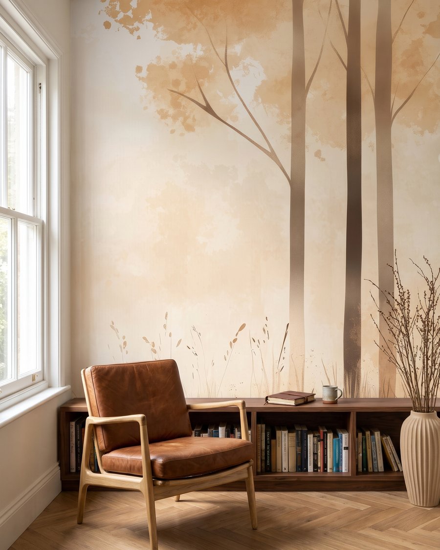 Light between tree rows — interior 1