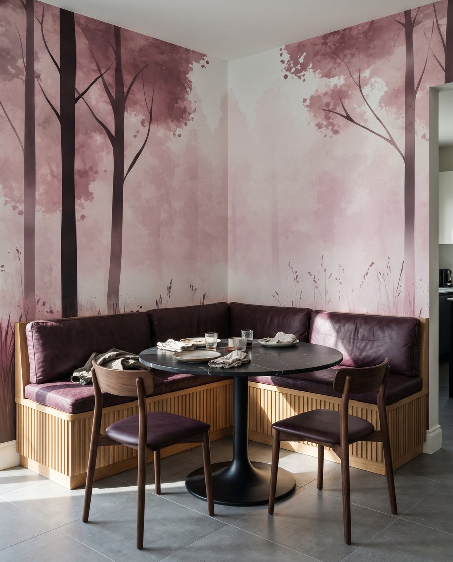 Forest in Watercolour in an interior