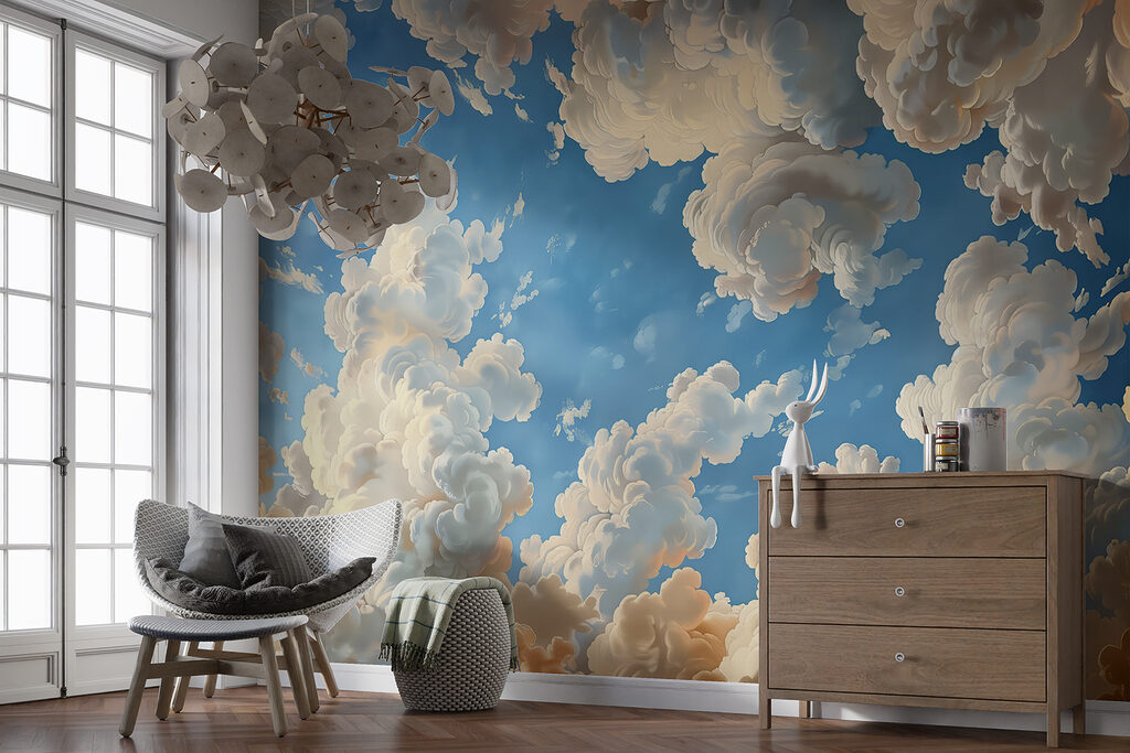 Clouds framing blue sky — interior 4