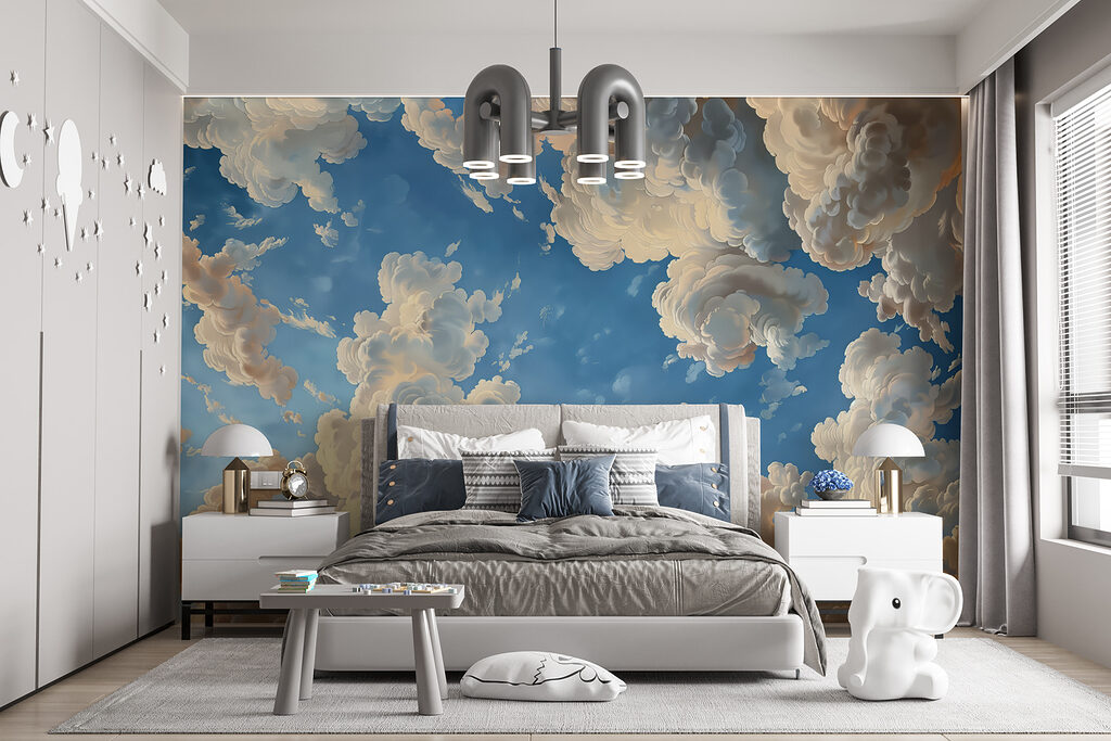 Clouds framing blue sky — interior 5