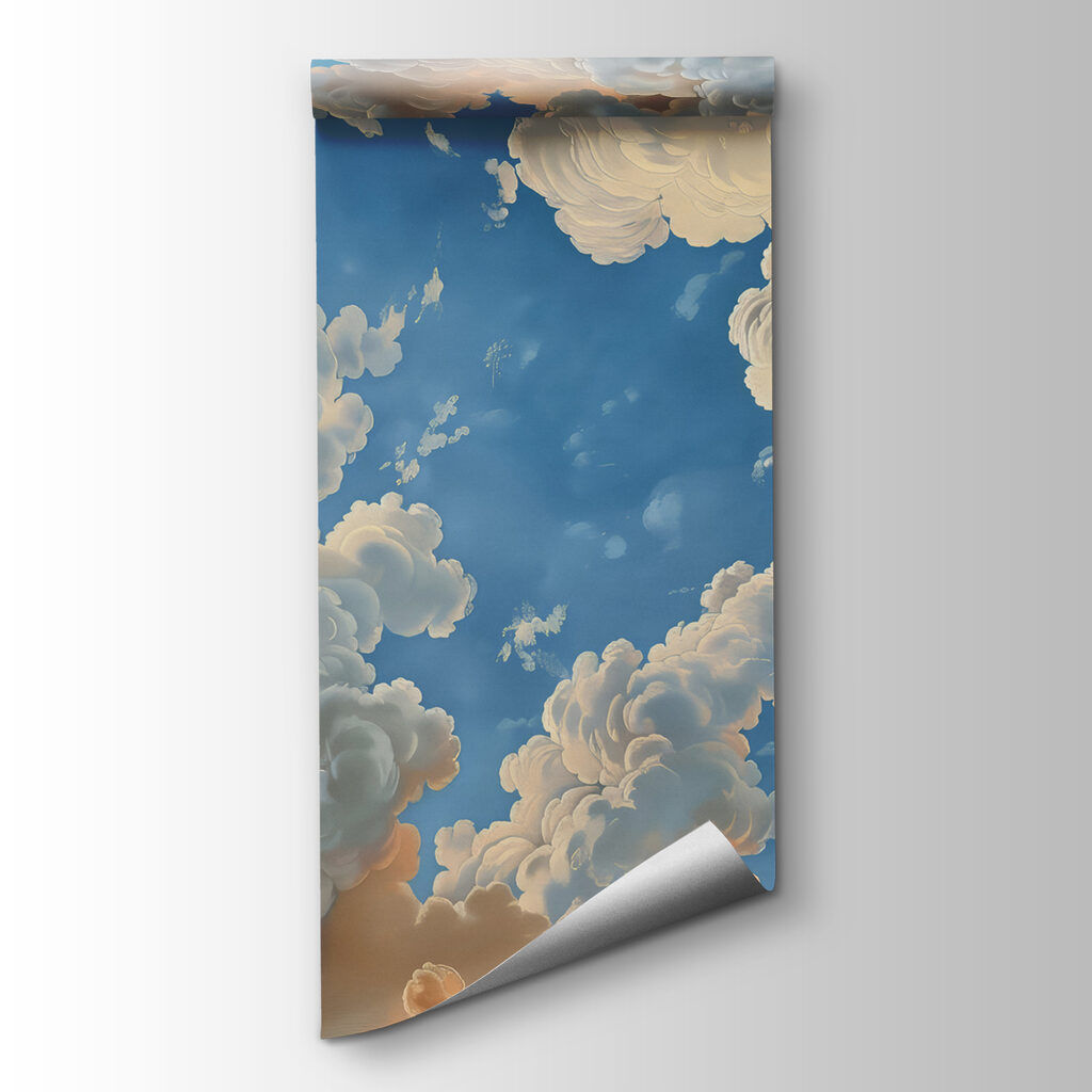 Clouds framing blue sky — product view