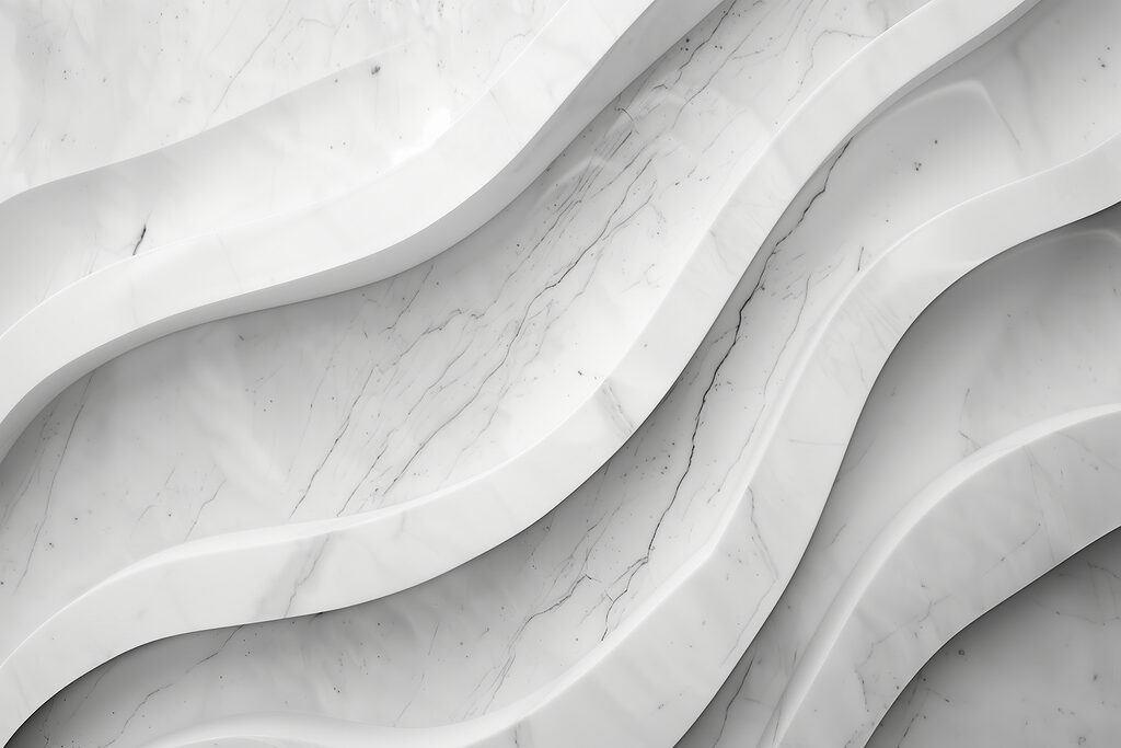 White waves, stone-like — full design