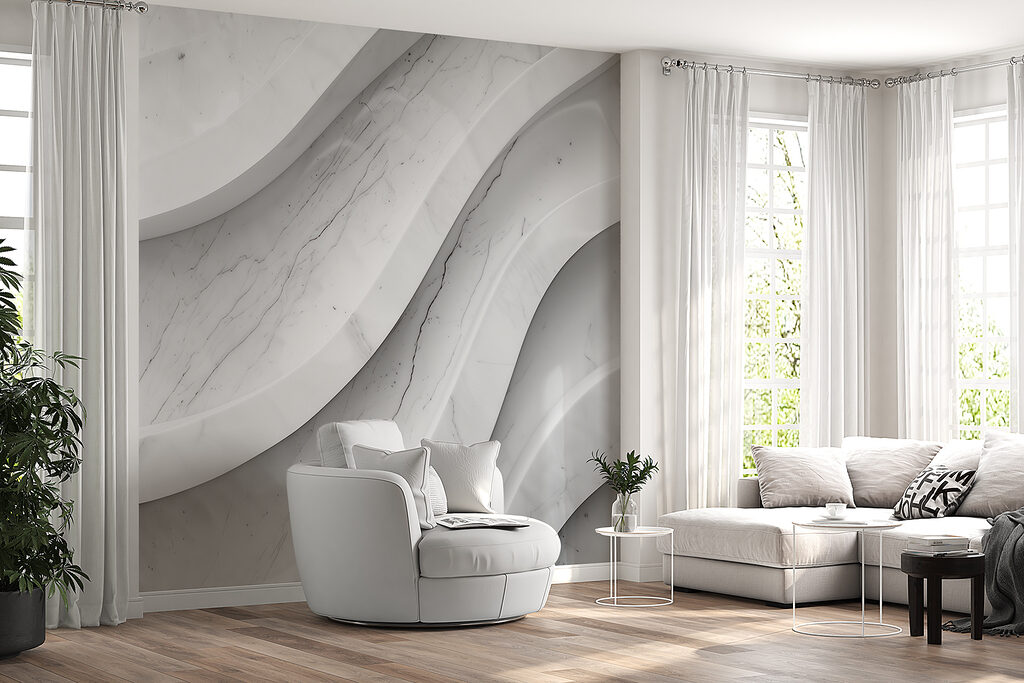 White waves, stone-like — interior 2