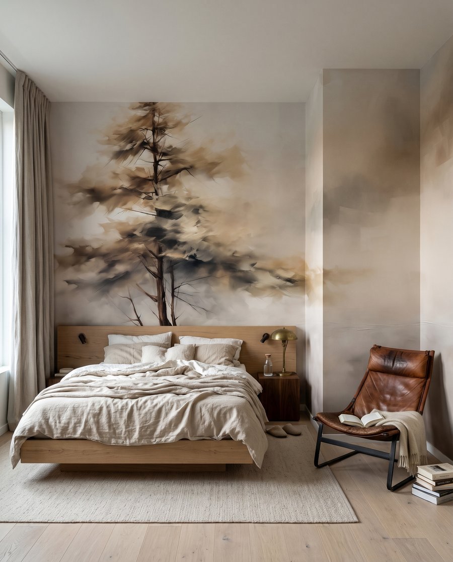 Lone Pine in Mist in an interior