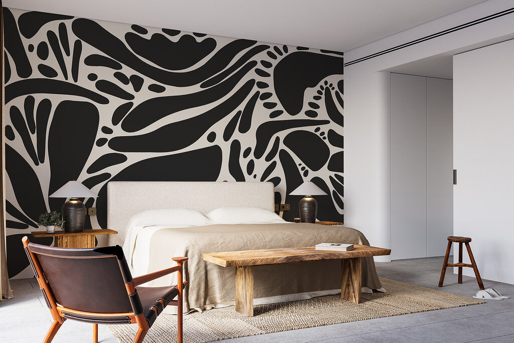 Flowing floral shapes — interior 1