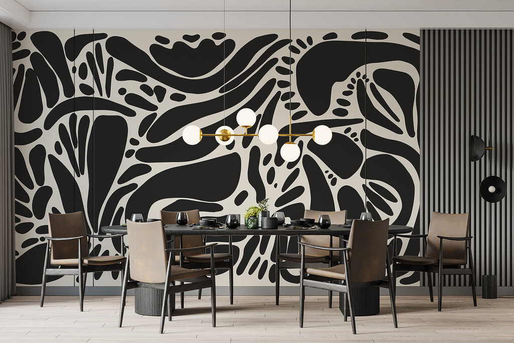 Flowing floral shapes — interior 4