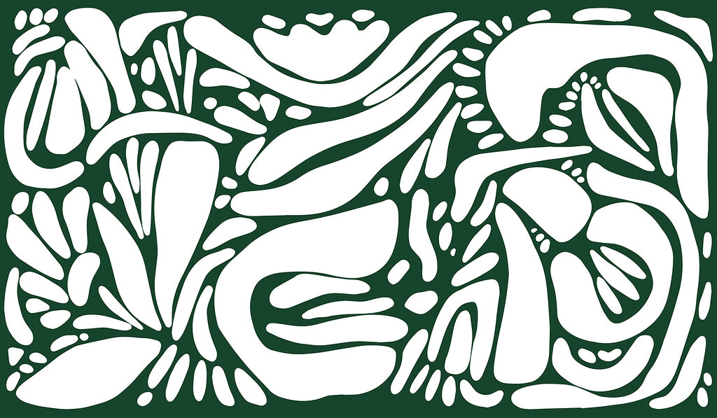 Playful Cutout Shapes — full design