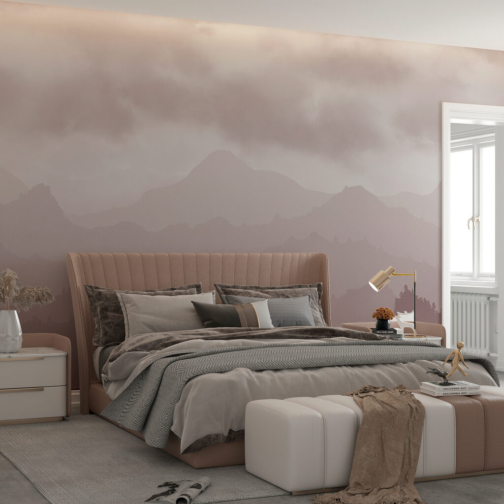 Wooded mountains under clouds — interior 2