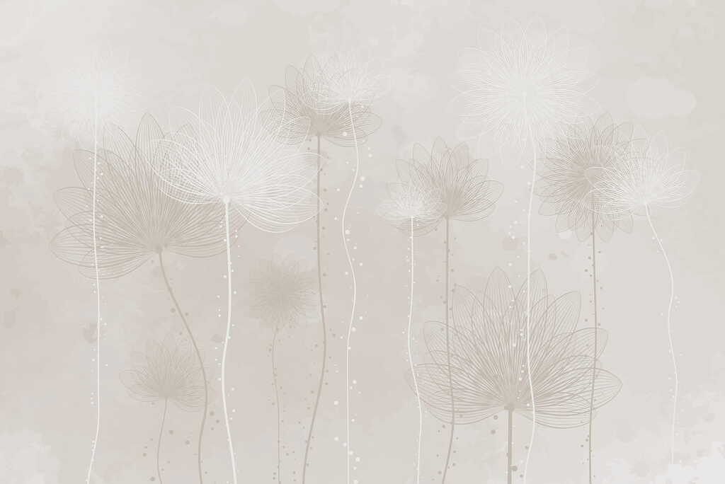 Faint Flower Stems — full design