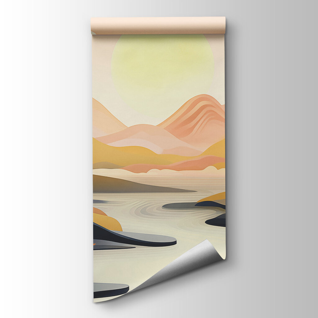 Sun above a river — product view