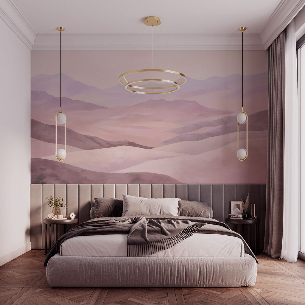 Pink dunes in watercolour — interior 1