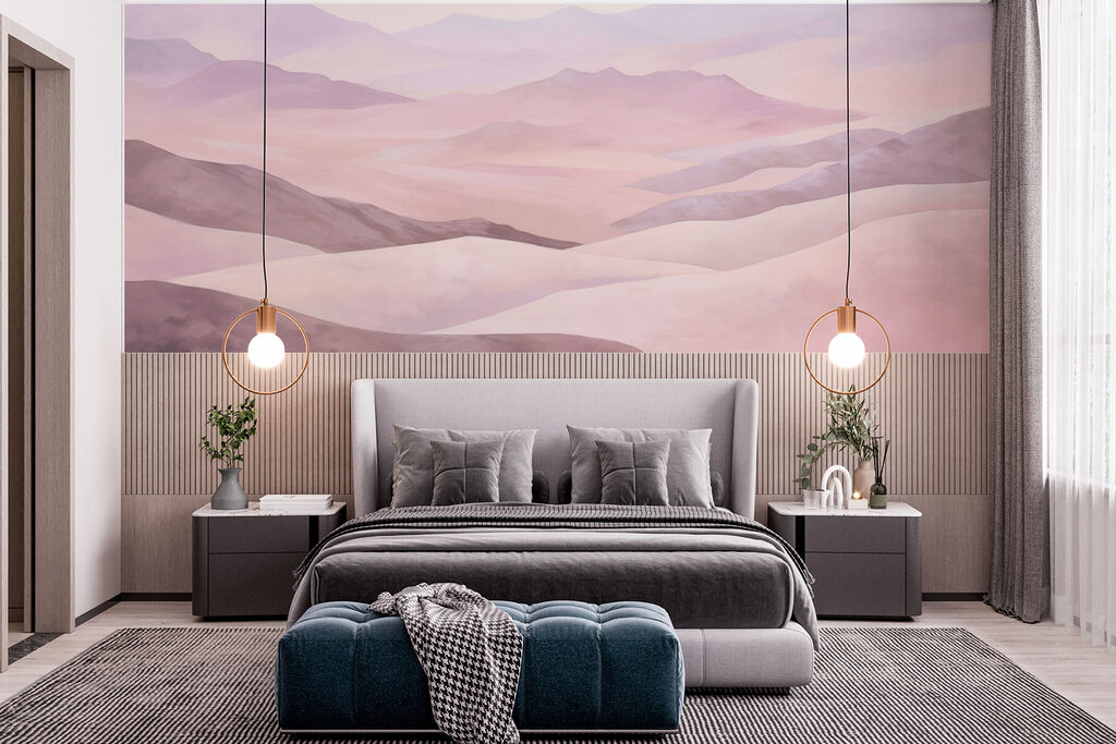 Pink dunes in watercolour — interior 4