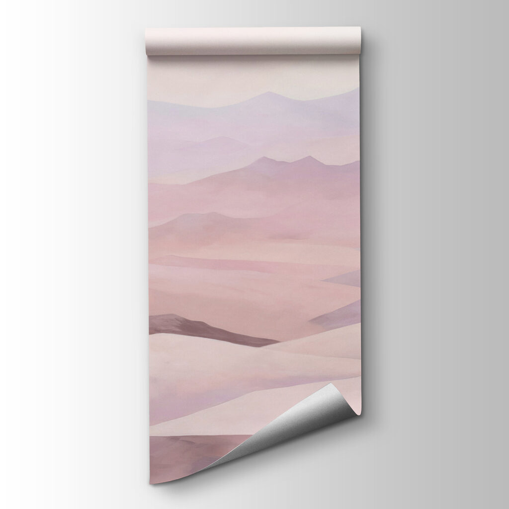 Pink dunes in watercolour — product view