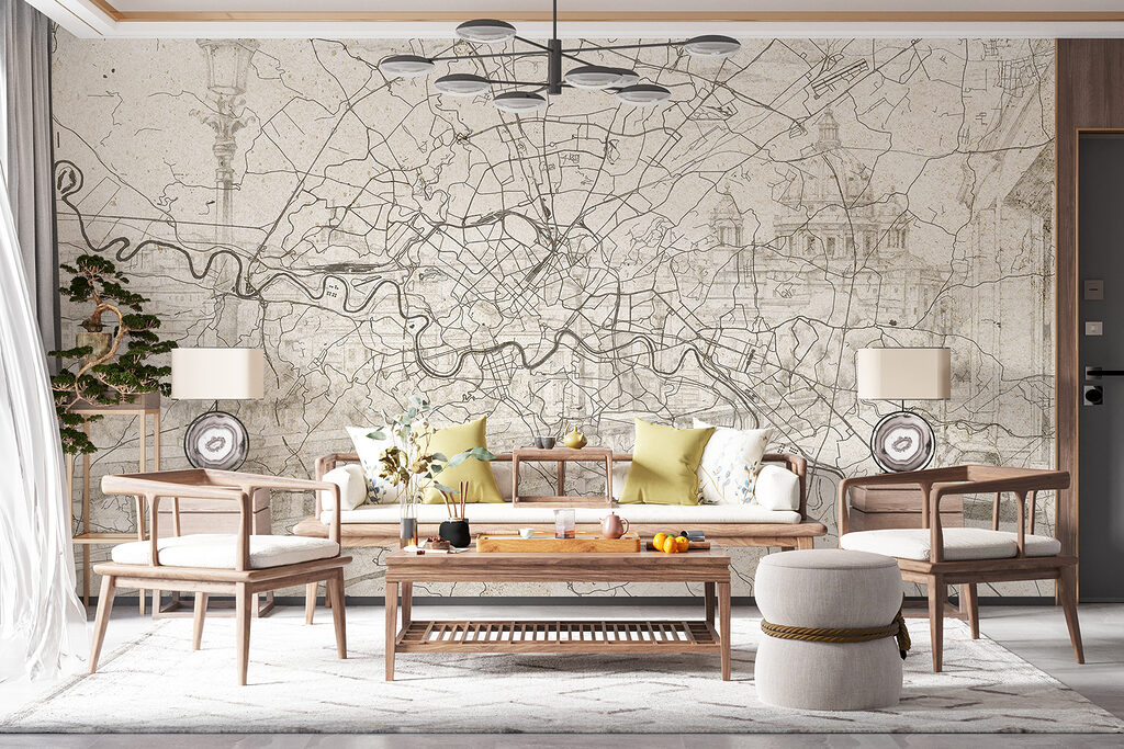 City map with river — interior 3