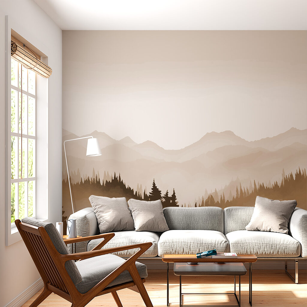 Mountain Forest Layers in an interior