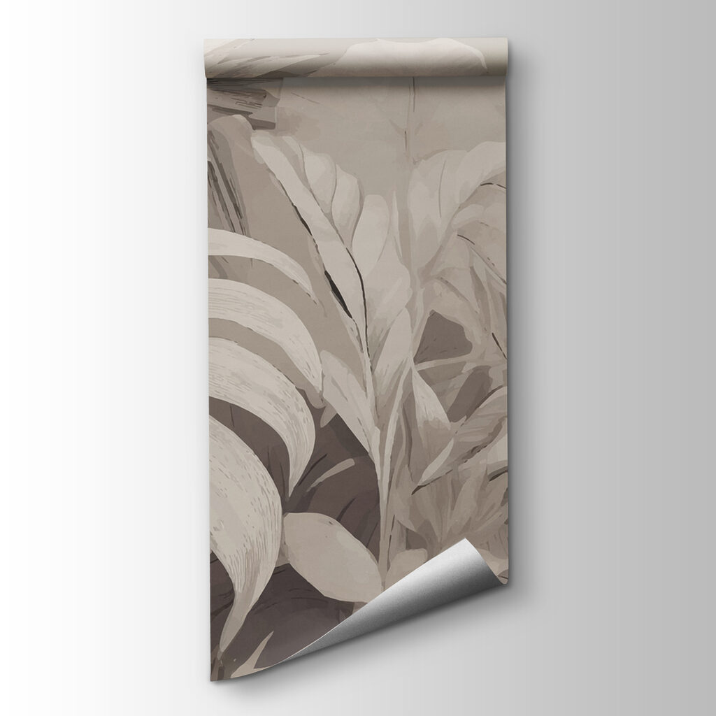 Grey tropical leaves — product view