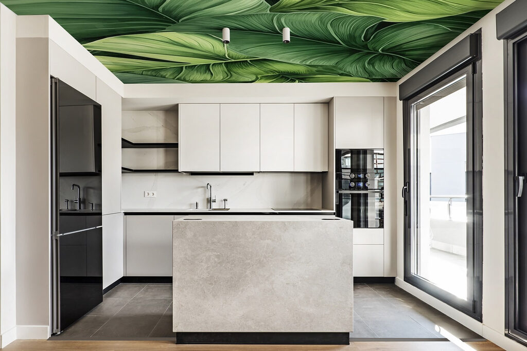 Green leaves, deep folds — interior 3