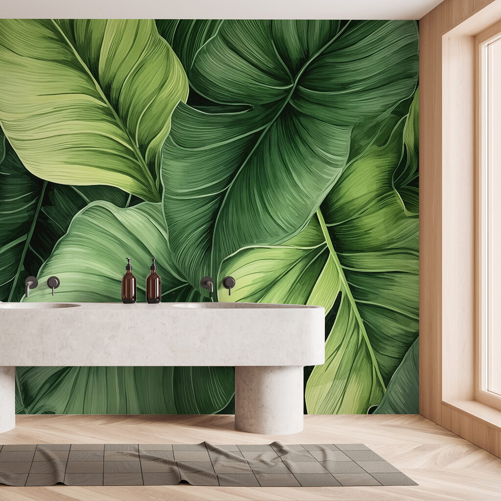 Green leaves, deep folds — interior 2