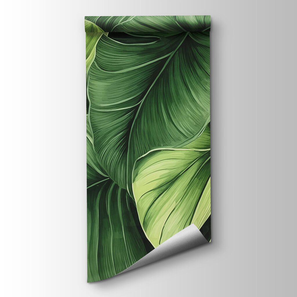 Green leaves, deep folds — product view