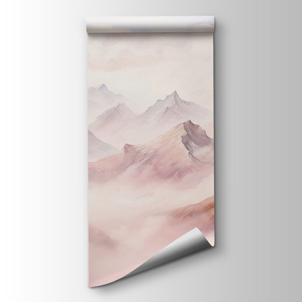 Mountain ridges in clouds — product view