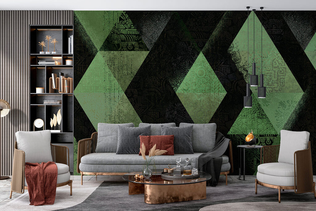 Weathered Diamonds in an interior