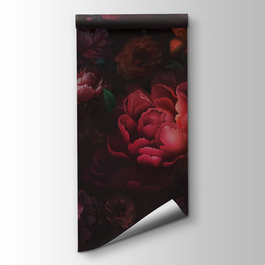 Dark red night flowers — product view