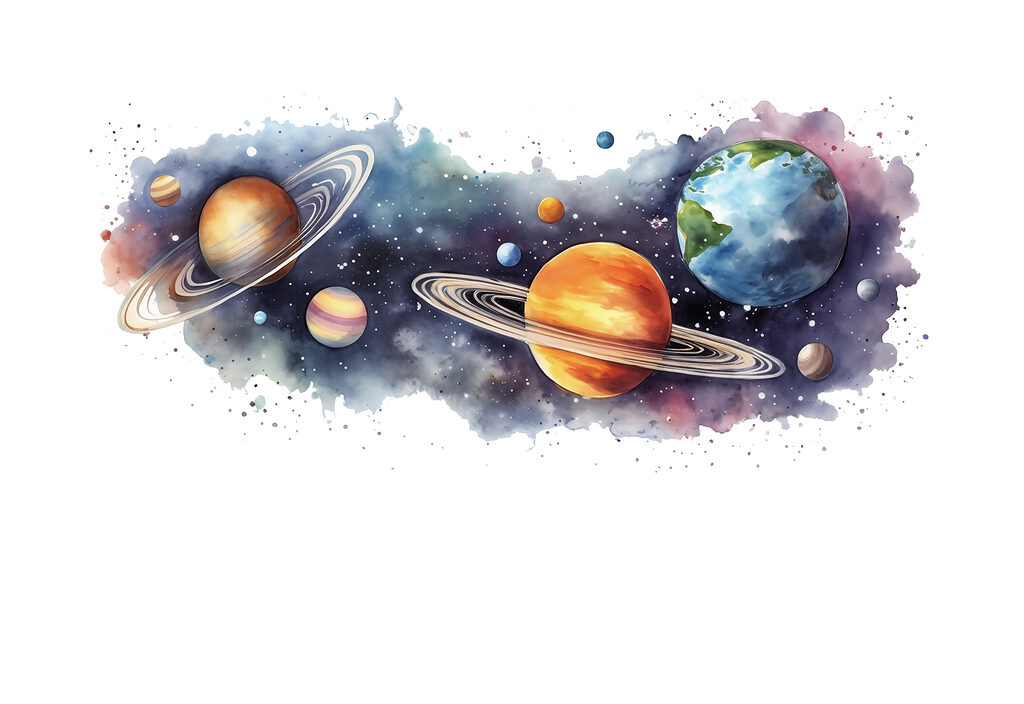 Watercolour Universe — full design