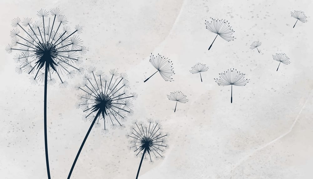Playful seeds, fine stems — full design