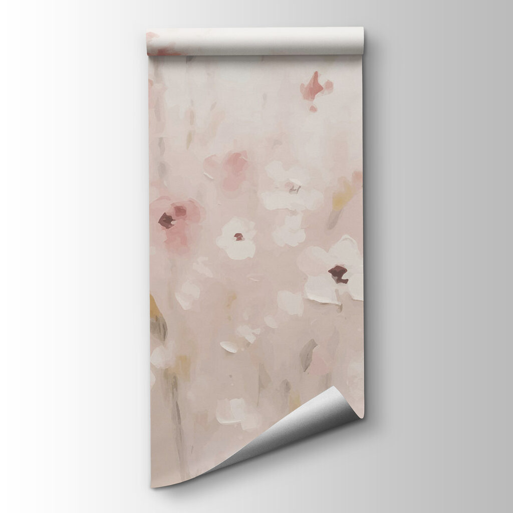 Pink meadow in mist — product view