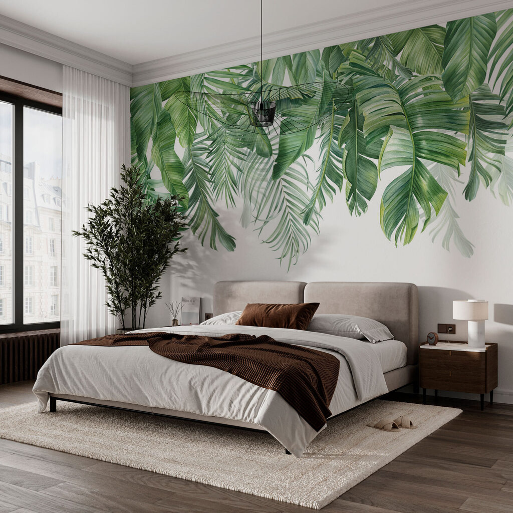 Palm fronds hanging down — interior 2