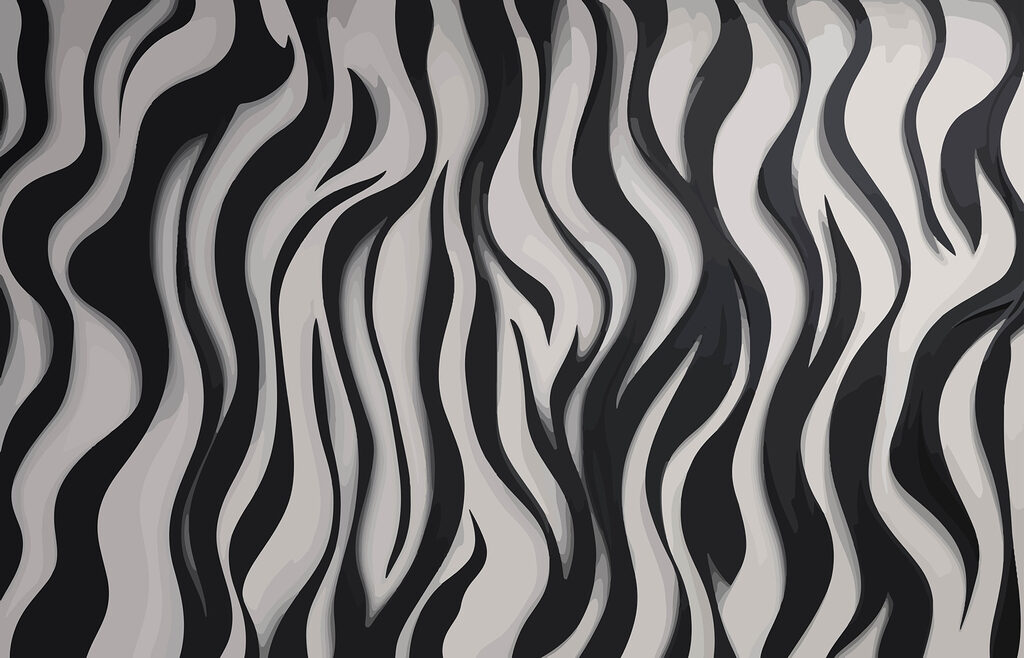 Wavy stripes, sharp bends — full design