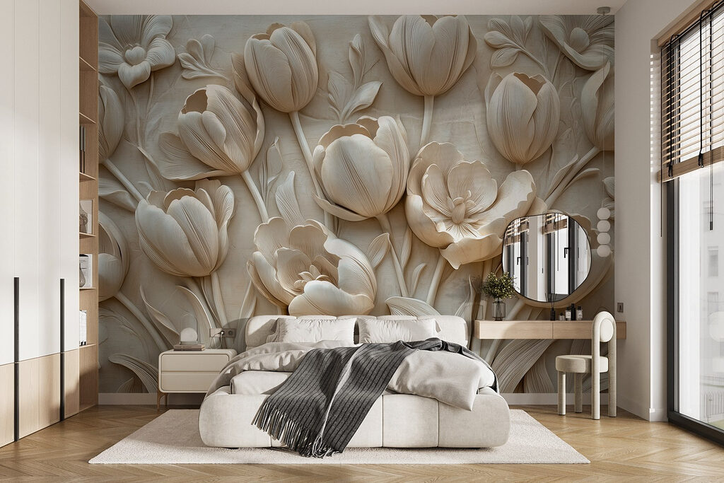 Tulips in relief — interior 1