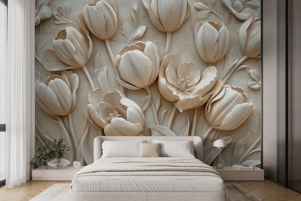 Tulips in relief — interior 2