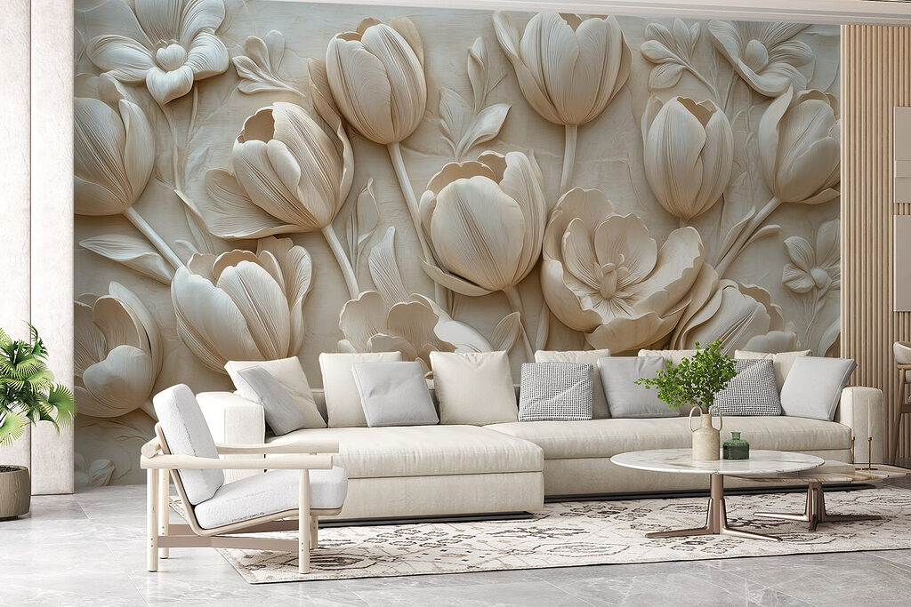 Tulips in relief — interior 5