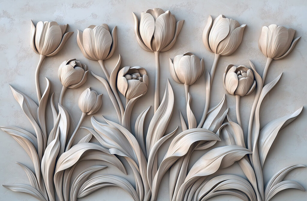 Tulips in Sculpted Light — full design